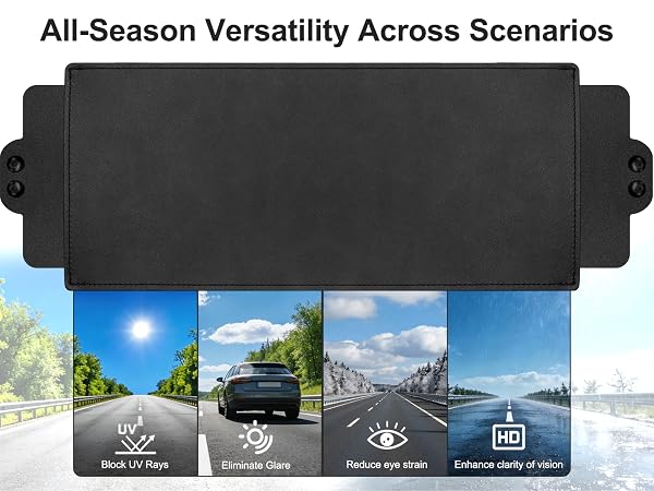 sun visor extender for car