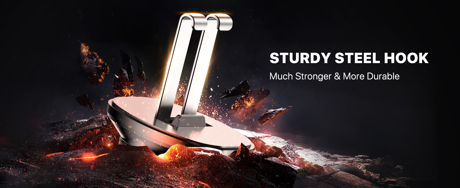 car cell phone holder STURDY STEEL HOOK