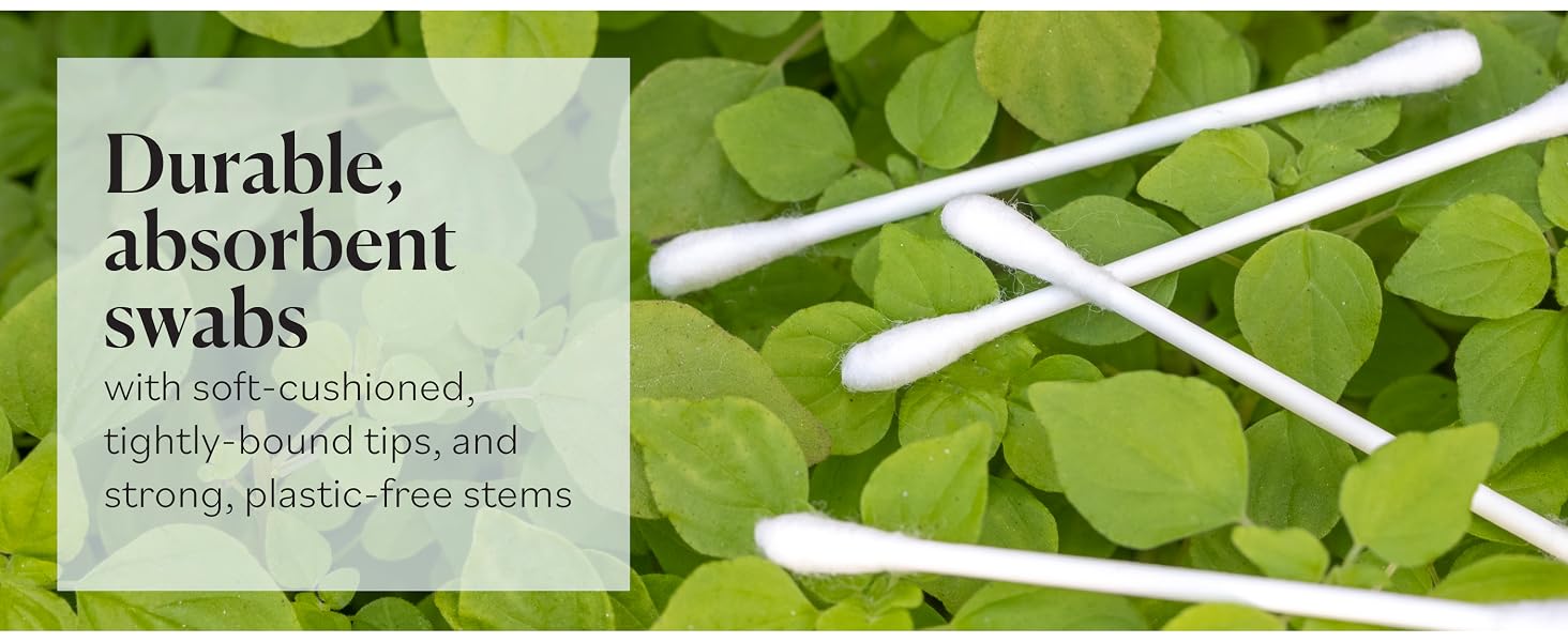 Sky Organics Organic Cotton Swabs are durable and absorbent
