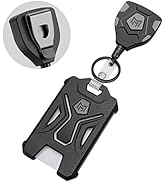 MNGARISTA 2 Pack Heavy Duty Badge Holder, Vertical ID Card Holder for Credit Cards, Clear ID Wind...