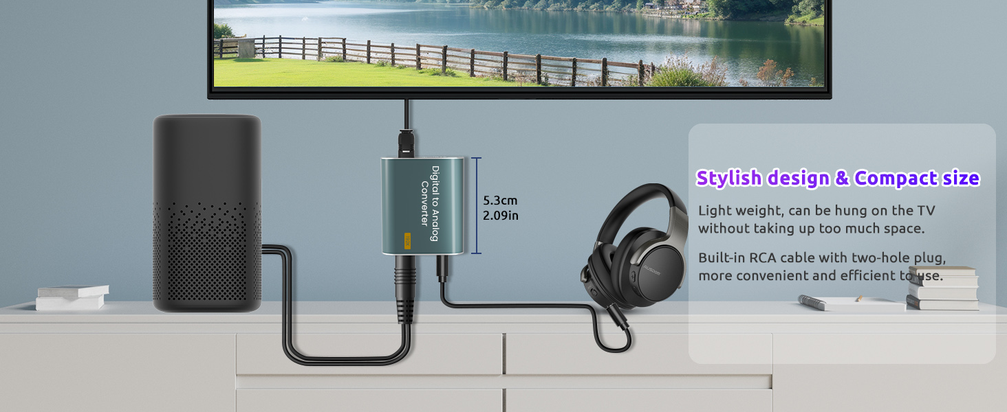 with Dual 3.5 mm Jacks with Optical Cable