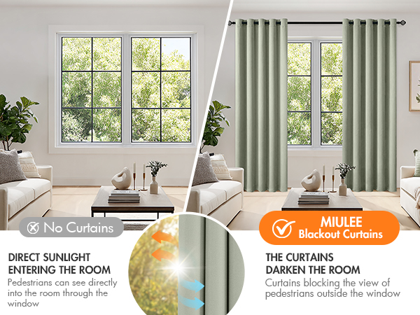Curtain panel sets decor black out thermo block sun privacy energy efficient lightweight solid
