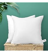 OTOSTAR 20x20Inch Throw Pillow Inserts, Set of 2 Square Form Cushion Stuffers for Couch, Sofa, Be...