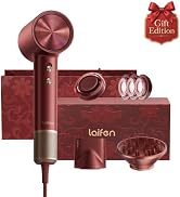 Laifen Swift 4 High-Speed Ionic Hair Dryer with Diffuser, Polished Burgundy