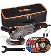 KSEIBI 711943K Angle Grinder, 4-1/2 Inch with Long Handle, 950W 8A Powerful Motor, 11000RPM, 7/8"...