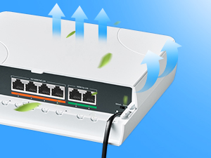 6-Port 100M Outdoor PoE Switch