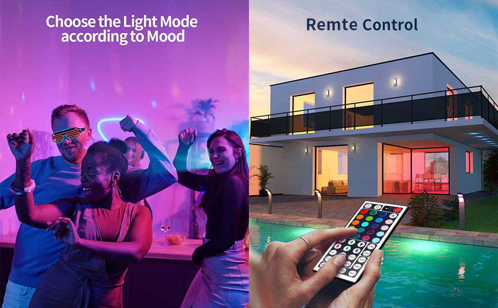 led lights for bedroom remote