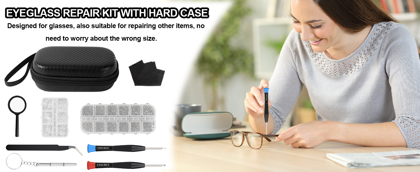 Eyeglass Repair Kit with Case