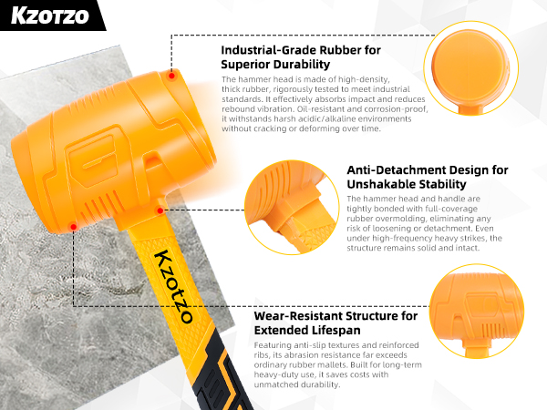 rubber mallet hammer