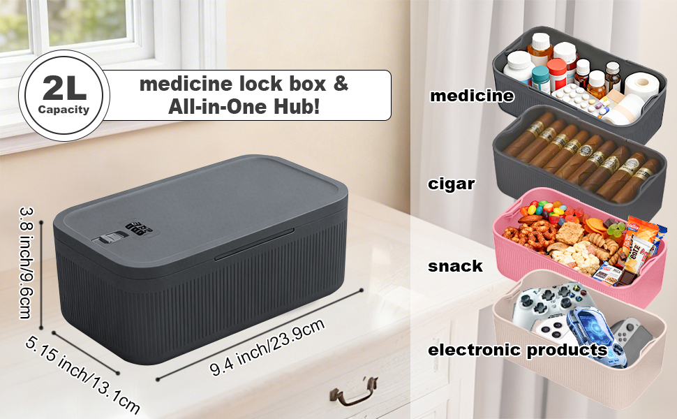 medicine lock box,locked medicine box,small lock box with code