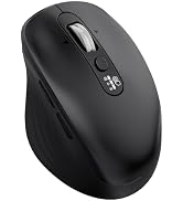INFINMIND Wireless Bluetooth Mouse, Multi Device (BT1/BT2 + 2.4G USB) Mouse for Laptop, iPad & Ma...