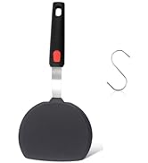 Silicone Pancake Spatula, Wide Silicone Spatula Turner with Lengthened Handle, 600°F Heat Resista...