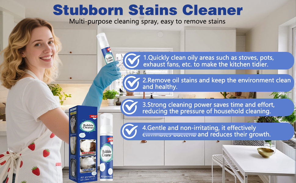 All Purpose Bubble Cleaner Kitchen Deep Cleaning Spray