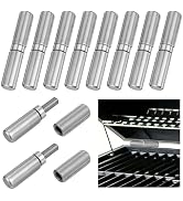 TWINKLEMON 10PCS 3 Inch Weld On Hinges Heavy Duty Bullet Barrel Weldable Hinges Carbon Steel Weld...