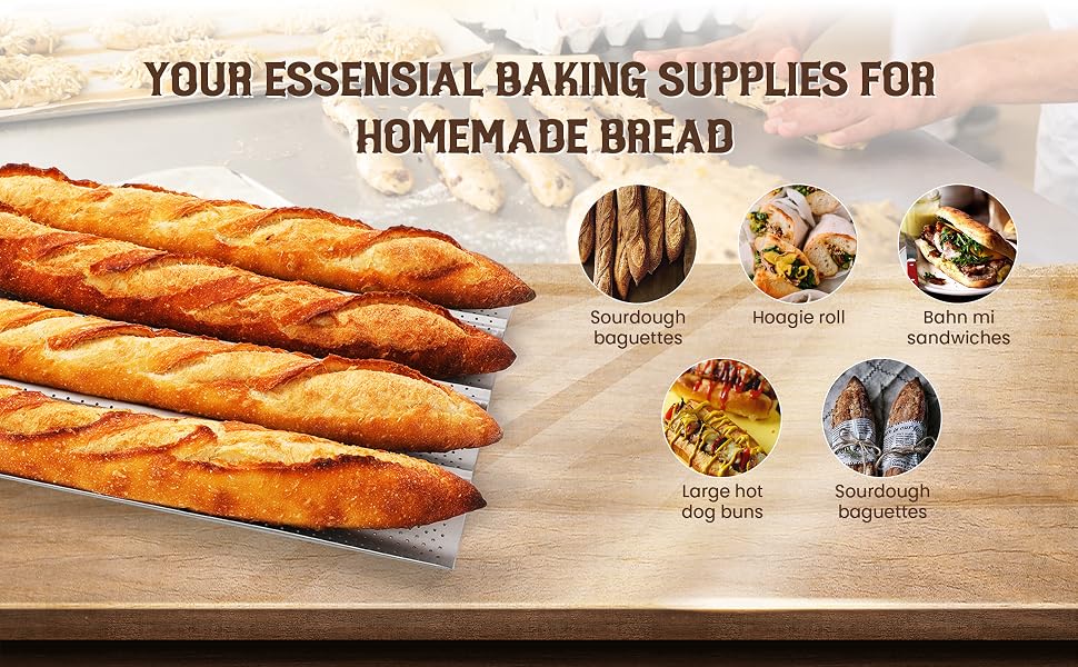 perforated baguette pan