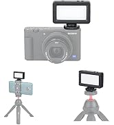 Kiwifotos Mini LED Video Light for Sony ZV-1F ZV1F ZV-1 II ZV1 ZV-E10 II ZVE10 Canon PowerShot V1...