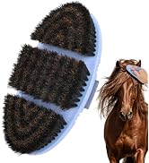 Histotree Soft Horsehair Horse Face Brush Flexible Horse Brush for Grooming | Horsehair Bristles,...