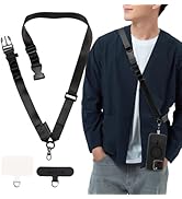 Golifyne 25mm Crossbody Phone Lanyard, Anti-Theft Crossbody Phone Strap for iPhone 16 Pro Max and...