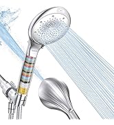FASDUNT Filtered Shower Head with Handheld, High Pressure 8-Mode Handheld Showerhead with Filters...