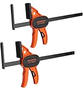Jorgensen 9" Track Saw Clamps, Quick Release Clamp for Woodworking, Circular Saw Guide Rail Syste...