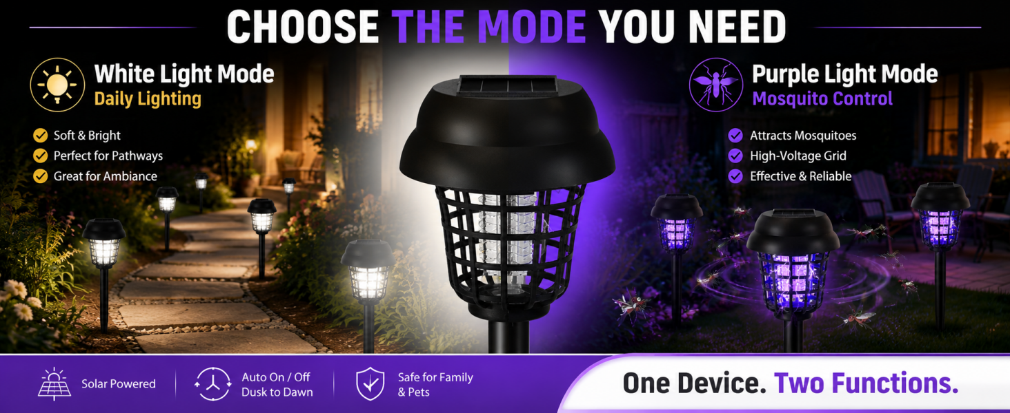solar powered bug zapper
