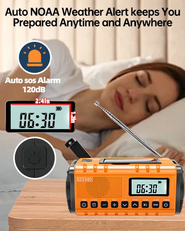 crank radio flashlight cell phone charger