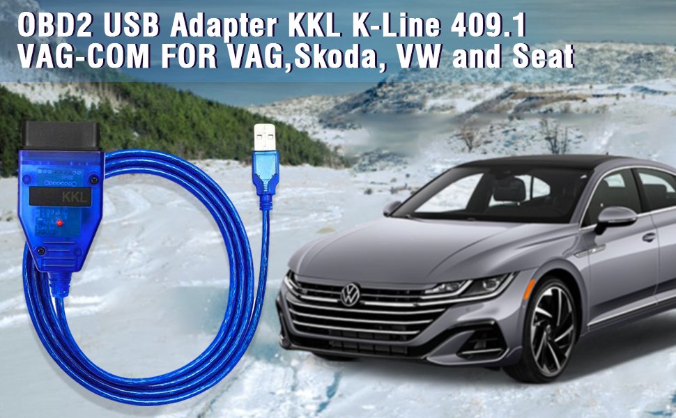 OBD2 KKL 409.1 VAG-COM USB Cable Auto Scanner Tool