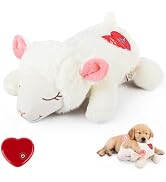 ALL FOR PAWS Heartbeat Dog Toy for Sleep Aid, Stuffed Animal Plush Toy for Puppy Anxiety Relief &...