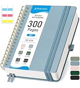 EMSHOI Lined Spiral Journal Notebook B5, 300 Numbered Pages, College Ruled Notebook, 7.48"×10.15"...