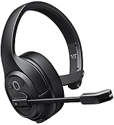 EKSA Truck Driver Bluetooth Headset with Microphone, Environmental Noise Cancelling Wireless Head...