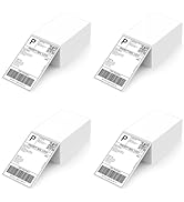 Anylabel 4" x 6" Fanfold Direct Thermal Labels for White Mailing Address Postage Shipping Commerc...