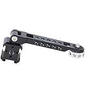 NICEYRIG 3-Side Triple Cold Shoe Extension Bracket Heavy-Duty Cheese Bar with 1/4 Threads for Tri...