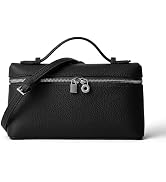 DORIS&JACKY Small Leather Crossbody Bag for Women Designer Mini Top Handle Clutch Phone Bag with ...