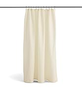 Preston Lane Stonebridge Linen Cotton Shower Curtain, 72" x 72" – 67% Linen 33% Cotton Blend, Fab...