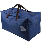 AMJ 100L Large Storage Bag for Comforters, Blankets, Clothes, Quilts and Towels, Better and Sturd...