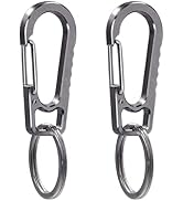 Titanium Heavy Duty Keychain Carabiner, EDC Key Clip Anti-Lost Quick Released Backpack Hook