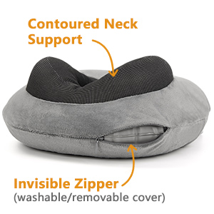 inflatable neck pillow for traveling on plane