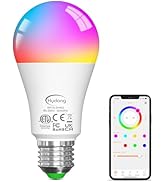 HYDONG Smart Light Bulbs, 15W Color Changing Light Bulbs Compatible with Alexa Only, A19 Alexa Li...