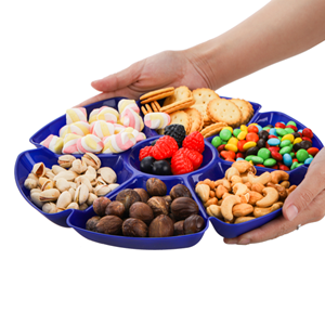 Round 7 Compartments Multifunctional Food Platter