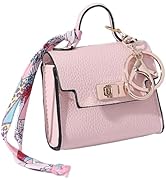 Mini Backpack Keychain for Women Coin Purse Keychain PU Leather Twist-Lock Small Change Pouch Coi...