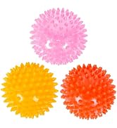 ZHAYAO 3 Pack Spiky Hard Massage Balls, Massager Rollers for Plantar Fasciitis,Muscle Soreness Ma...