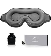 Sleep Mask for Men Women, Upgraded 3D Contoured Cup Eye mask Blindfold, Block Out Light, Eye mask...