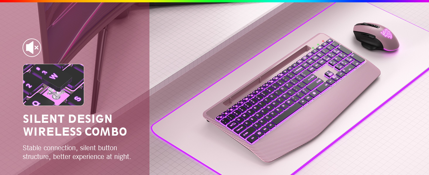 silent keyboard and mouse combo