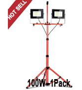 Work Light 10000LM 5000K 1000W Halogen Equivalent led Work Light with 76.8in Adjustable Metal tel...