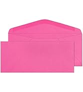 EnDoc #10 Colored Envelopes - Bright Pink Color - 24lb paper Colored envelopes letter size for Of...