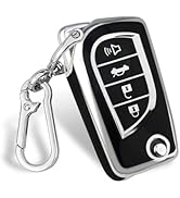 Mild East Car Key Cover for Toyota, Soft TPU Key Fob Cover Compatible with Rav4 Camry Fortuner Tu...