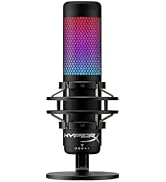 HyperX QuadCast S – RGB USB Condenser Microphone for PC, PS4, PS5 and Mac, Anti-Vibration Shock M...