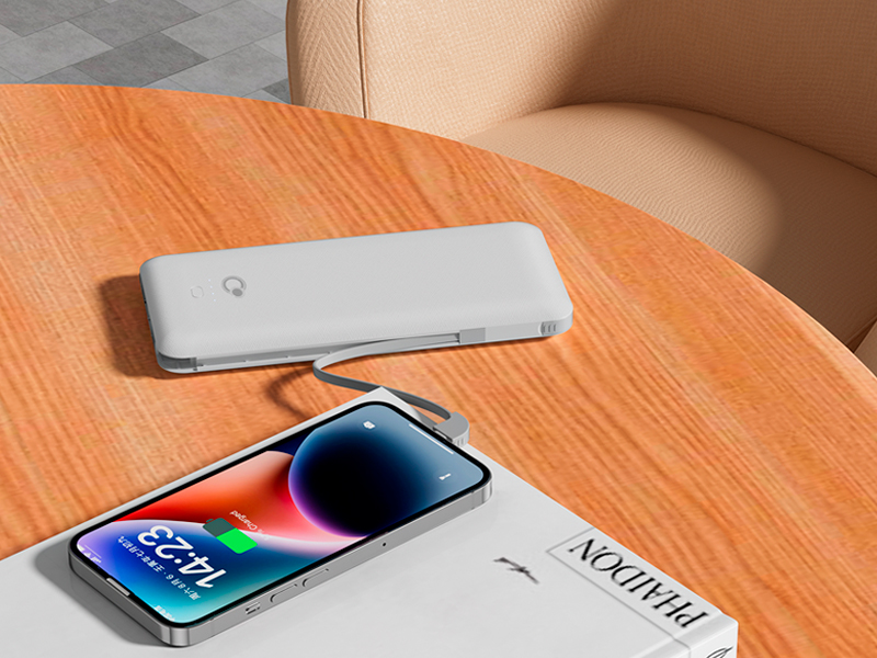 portable charger with cable