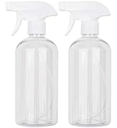 UUJOLY 17 oz Plastic Spray Bottle Trigger Empty Spray Bottles Clear Refillable Container for Wate...