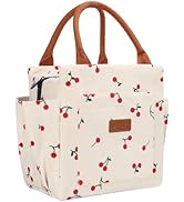 Joymee Lunch Bag Women Insulated Lunch Box Cute Corduroy Reusable Leakproof Large Capacity Lunch ...